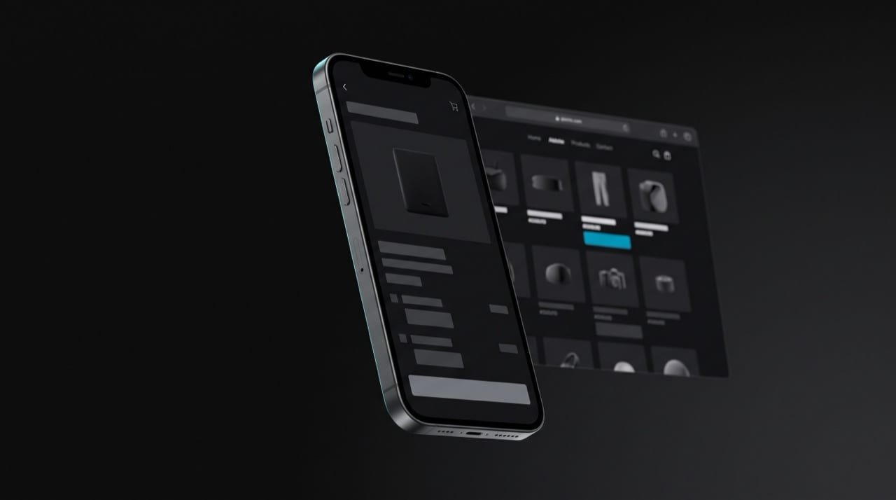 E-commerce: interface mockup