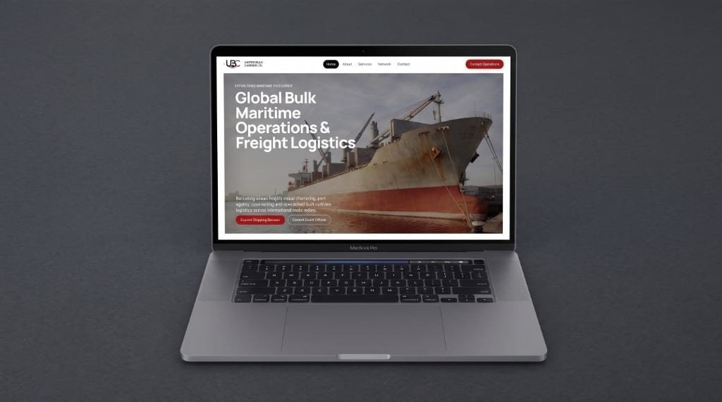 United Bulk Carrier Ltd.: website screenshot