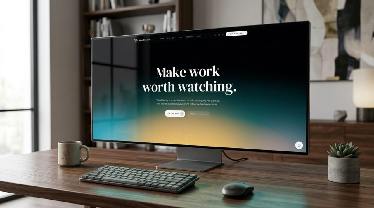 Visual Framer: website screenshot